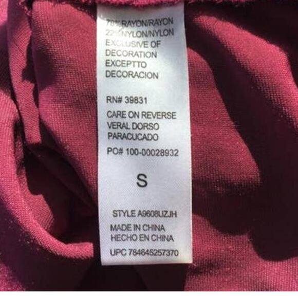 Maroon Velvet Peasant Blouse Small Artisan Boho Long Sleeve Top - Picture 2 of 4